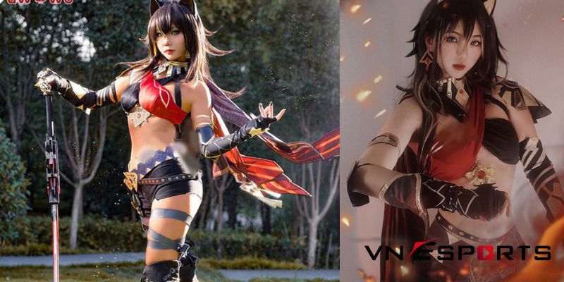 cosplay-dehya-genshin-impact-2 Dehya cosplay Genshin Impact cô nàng sư tử (2)