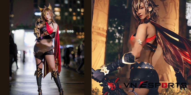 cosplay-dehya-genshin-impact-4 Dehya cosplay Genshin Impact cô nàng sư tử (4)