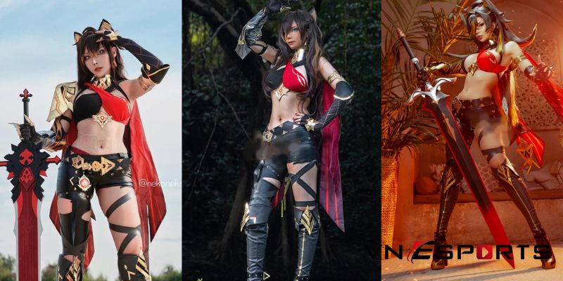 cosplay-dehya-genshin-impact-5 Dehya cosplay Genshin Impact cô nàng sư tử (5)