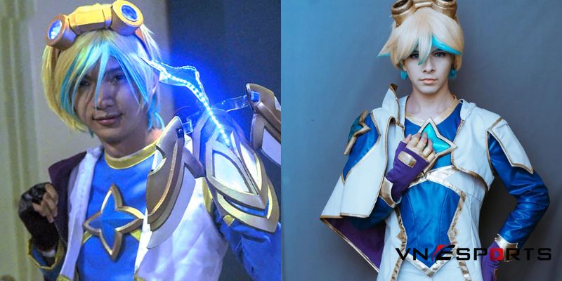 cosplay-ezreal-ve-binh-tinh-tu-11 cosplay ezreal vệ binh tinh tú vô cùng năng động