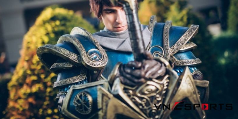 cosplay-garen-boi-coser-phuong-tay-4 cosplay Garen trong bộ giáp xanh chất ngất