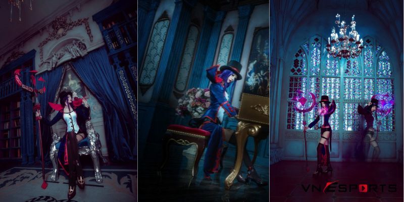 cosplay-leblanc-ao-thuat-gia-4 Cosplay Leblanc tạo dáng bên trong lâu đài