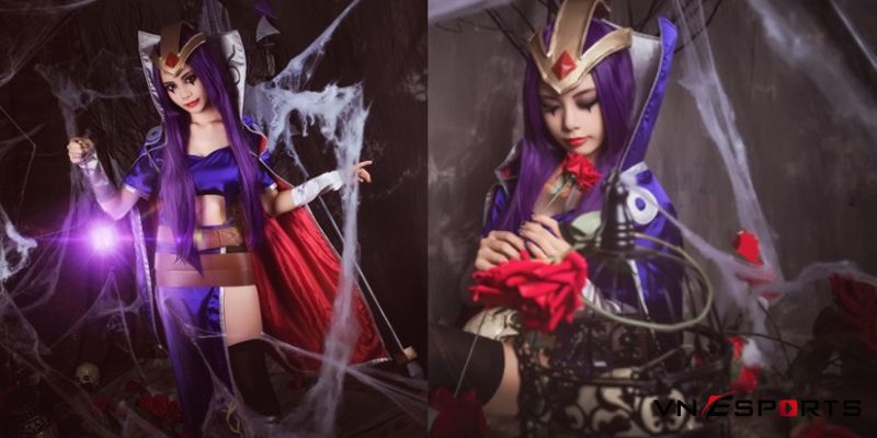 cosplay-leblanc-qua-den-3 cosplay Leblanc quạ đen LMHT