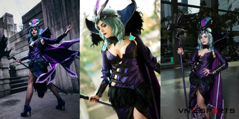 cosplay-leblanc-qua-den-5 tạo dáng khi cosplay Leblanc quạ đen
