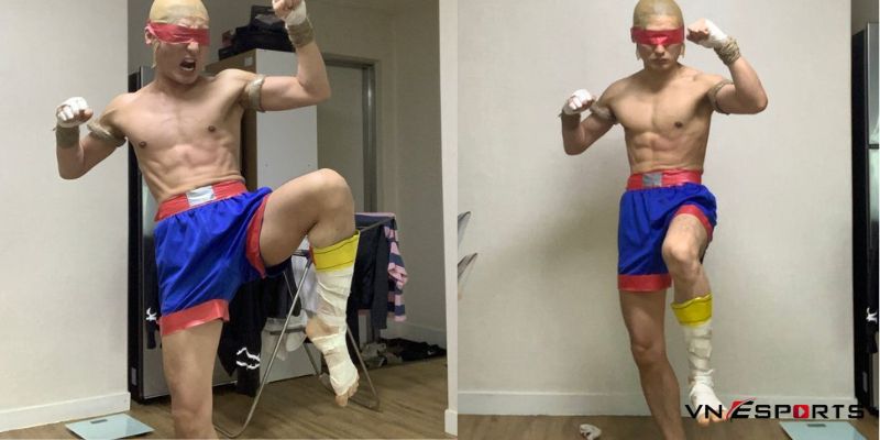 cosplay-lee-sin-thay-tu-mu Body săn chắc trong bức ảnh cosplay Lee Sin