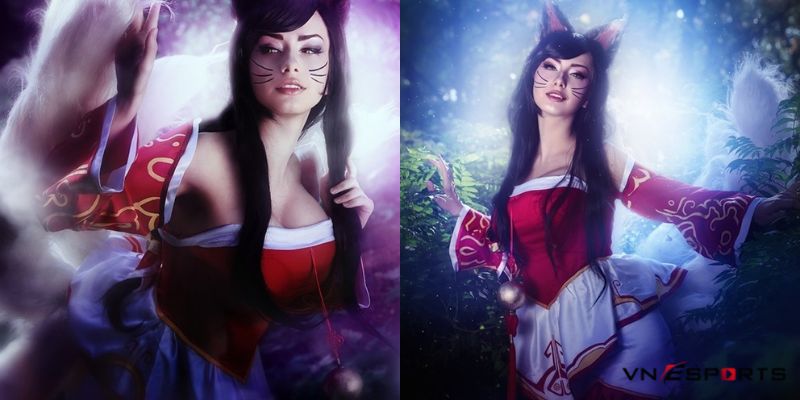 cosplay-lien-minh-tuong-ahri-1 Copslay hồ ly Ahri 9 đuôi