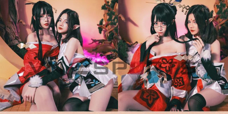 cosplay-lien-quan-veres-kimono-22 2 nữ coser gợi cảm trong trang phục cosplay Veres kimono