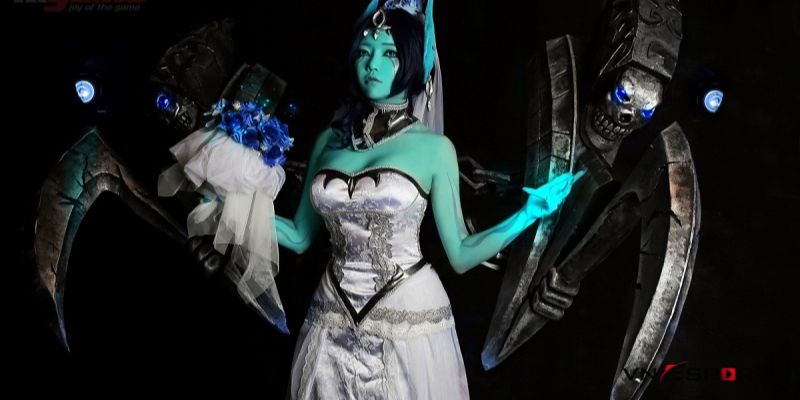 cosplay-lmht-morgana2 cosplay lmht tướng Morgana với màu da xanh