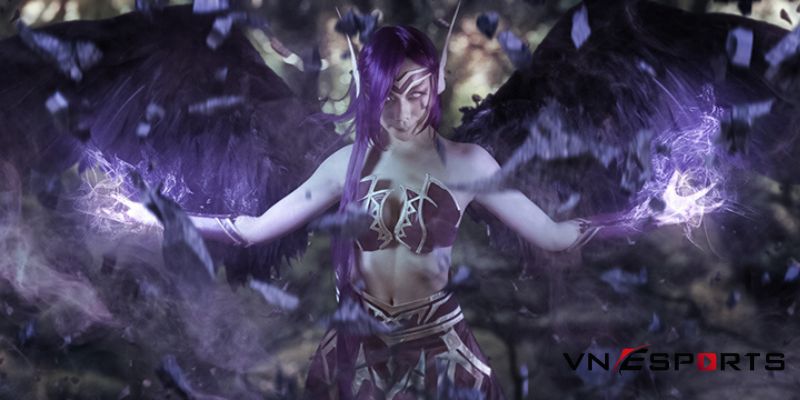 cosplay-morgana-thien-than-sa-nga-1 cosplay morgana thiên thần sa ngã với ánh mắt ghê rợn