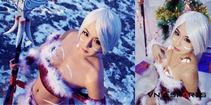 cosplay nidalle thỏ tuyết bởi nữ coser xinh đẹp