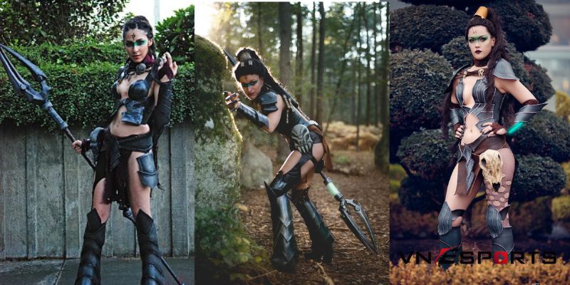 cosplay nidalle thợ săn với vẻ ngoài cực chiến
