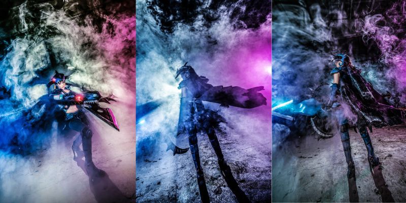 cosplay-vayne-do-long-1 cosplay vayne đồ long trong làn khói mờ ảo