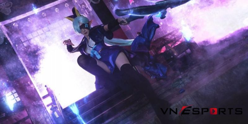 cosplay-vayne-tuyet-vong-chi-tien-3 copslay vayne cùng chiếc nỏ thần