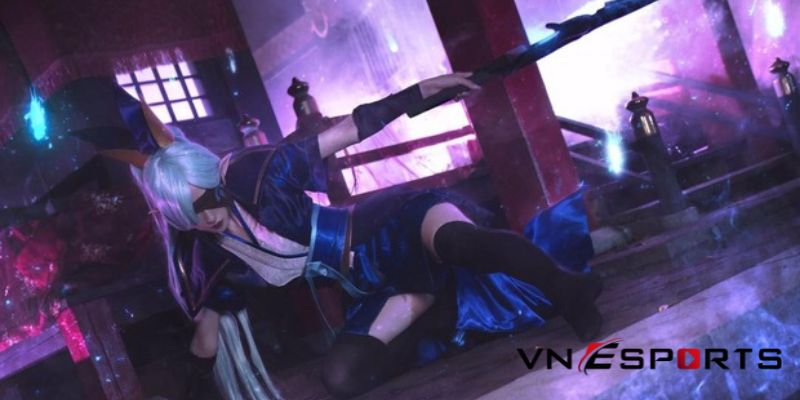 cosplay-vayne-tuyet-vong-chi-tien-5 cosplay vayne tuyệt vọng chi tiễn trong tư thế chiến đấu