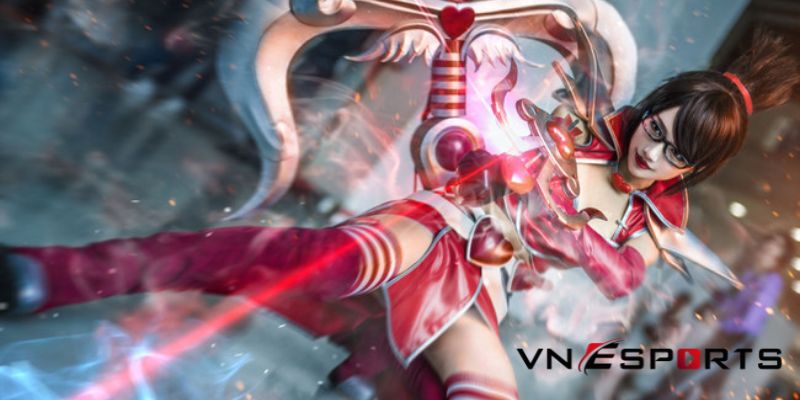 cosplay-vaynelentine-1 cosplay vayne với chiếc nỏ tình yêu
