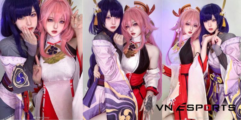 cosplay-yae-miko-boi-nu-coser-trung-quoc-1 copslay Yae Miko của nữ coser Trung Quốc (1)