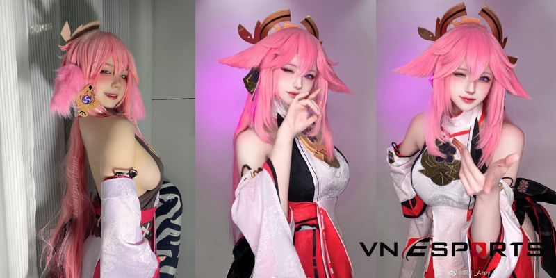 cosplay-yae-miko-boi-nu-coser-trung-quoc-2 copslay Yae Miko của nữ coser Trung Quốc (2)