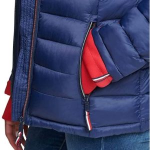 Áo Khoác Tommy Hilfiger Màu Trắng Có Mũ