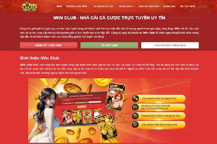 IWIN LIMITED - Trang chủ chơi xổ số uy tín