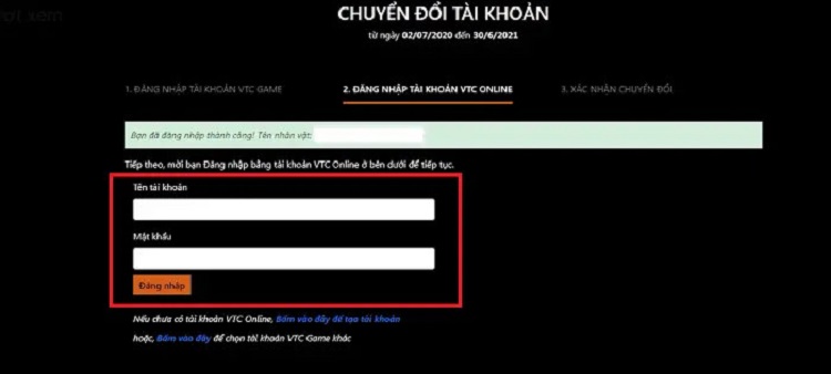 dang-nhap-tai-khoan-vtc-online-chuyen-doi Đăng nhập tài khoản VTC Online chuyển đổi