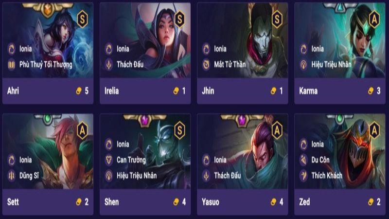 doi-hinh-ionia Đội hình Ionia - TOP đội hình DTCL ấn tượng