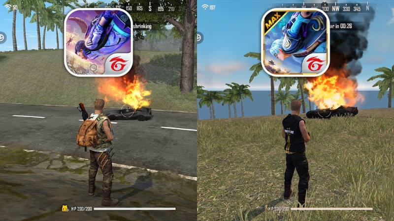 Dùng chung tài khoản thường và Free Fire max được không?