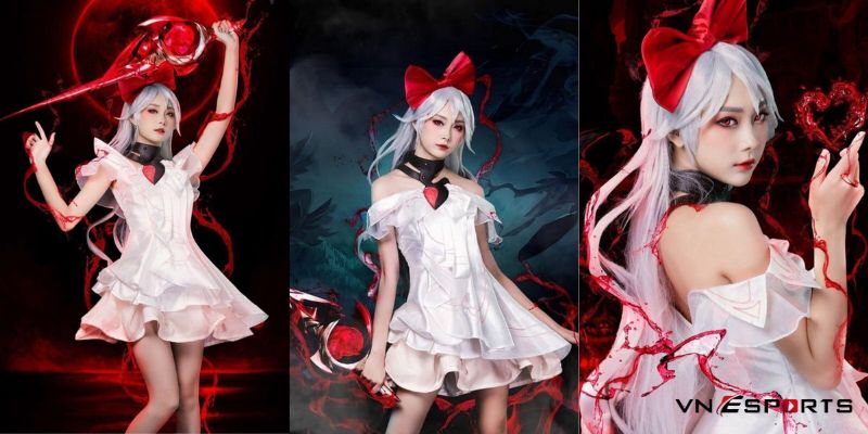 gai-xinh-cosplay-lien-quan-mobile-22 cosplay liên quân trang phục váy trắng xinh xắn