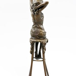 Tượng cô gái ngồi trên ghế bằng đồng Pierre Collinet, Josephine