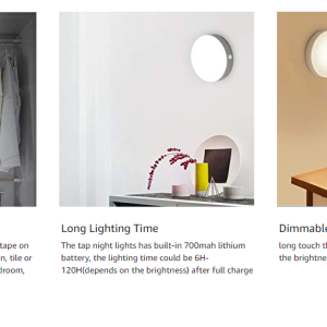Đèn gắn tủ IAVO Warm White / Cold White Touch Night Lights