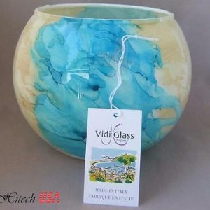 Bình hoa trang trí Hand Made by Vidi Glass Naples Italy