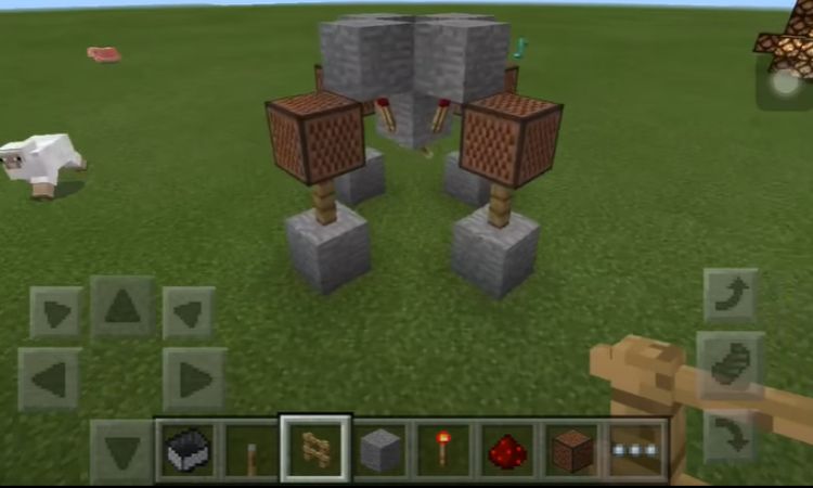 Hình ảnh máy phát nhạc trong Minecraft