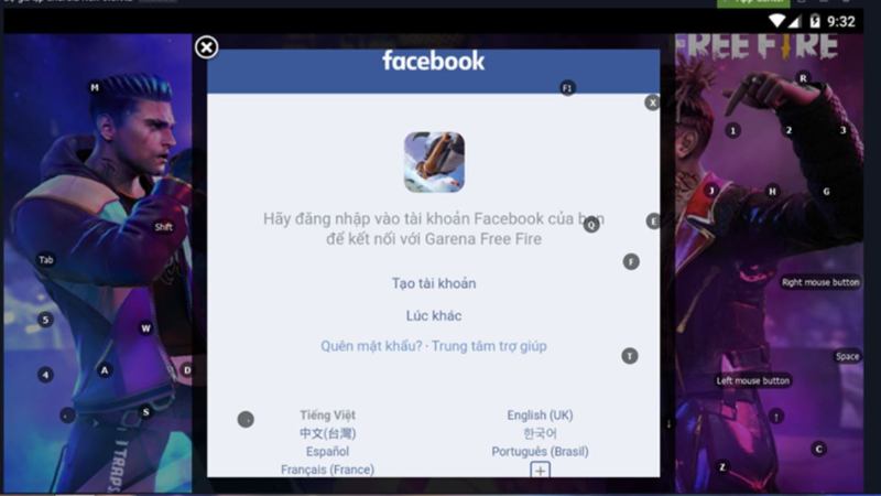 Hướng dẫn đăng nhập Free Fire bằng facebook