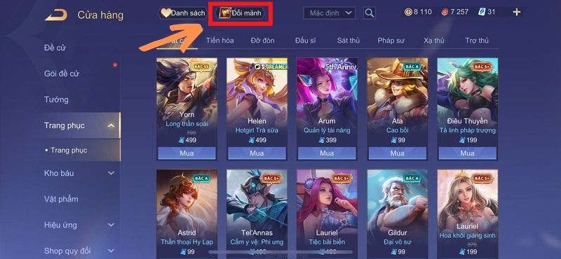 huong-dan-doi-manh-trang-phuc-lien-quan-mobile Hướng dẫn đổi mảnh tướng để nhận tướng free