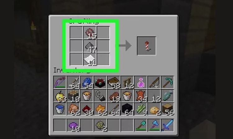 Hướng dẫn game thủ cách làm pháo bông trong Minecraft