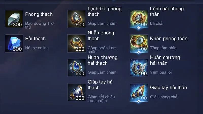 Hướng dẫn lên đồ tướng support Liên Quân