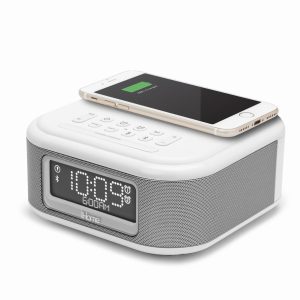 Loa bluetooth kiêm dock sạc không dây Chuẩn Qi, đồng hồ báo thức... iHome iBTW23