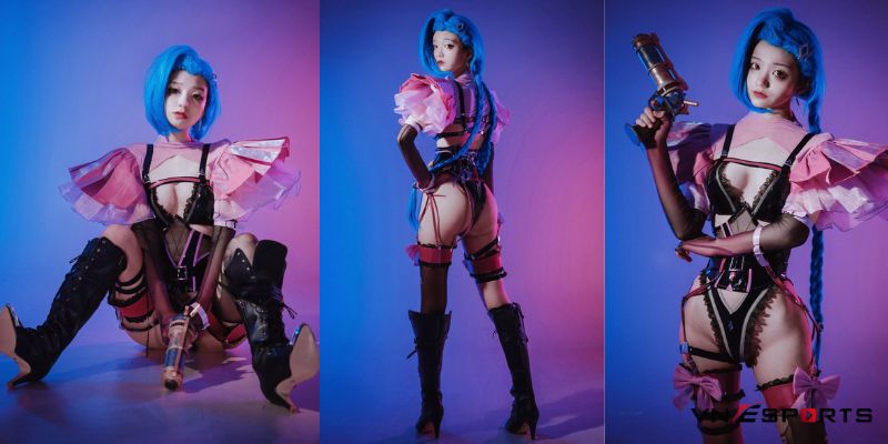 jeong-jenny-cosplay-jinx-lol Cosplay tướng nữ Jinx cực xinh xắn