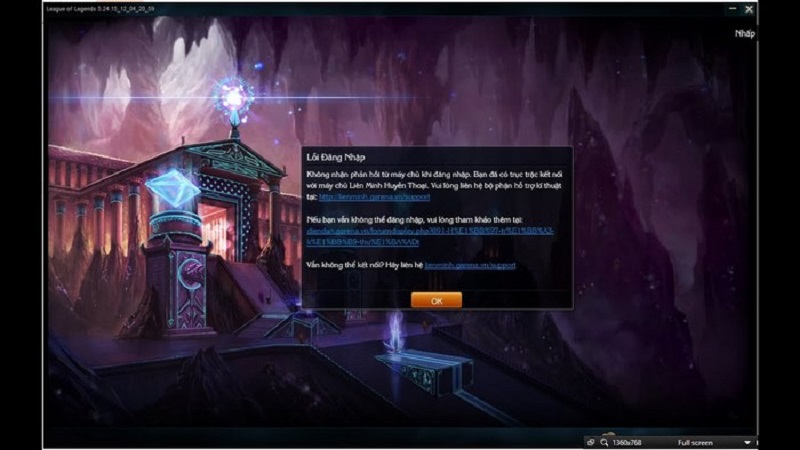 Lỗi Adobe Air trong Liên Minh Huyền Thoại