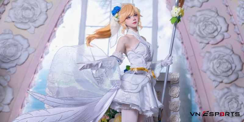 lux-cosplay-khiet-tinh-hoa-hong-2 Vẻ đẹp yêu kiều khi cosplay Lux trong trang phục váy trắng