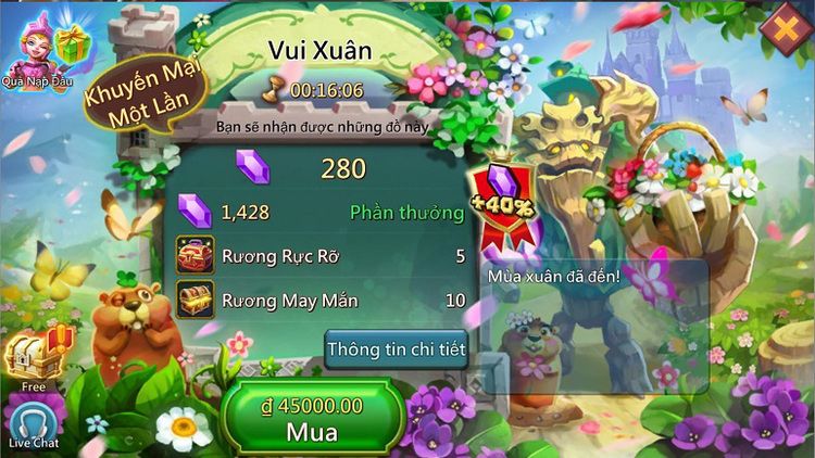 Nhận thêm ngọc khi tham gia sự kiện đặc biệt