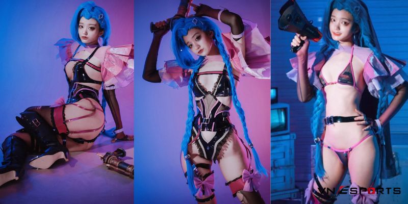 nu-coser-jeong-jenny-cosplay-jinx Nữ coser Jeong Jenny xinh đẹp khi cosplay tướng Jinx