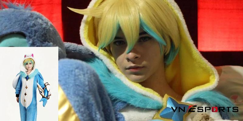 pajama-guardian-ezreal-cosplay-41 Ánh mắt lạnh lùng của nam coser Nhật Bản
