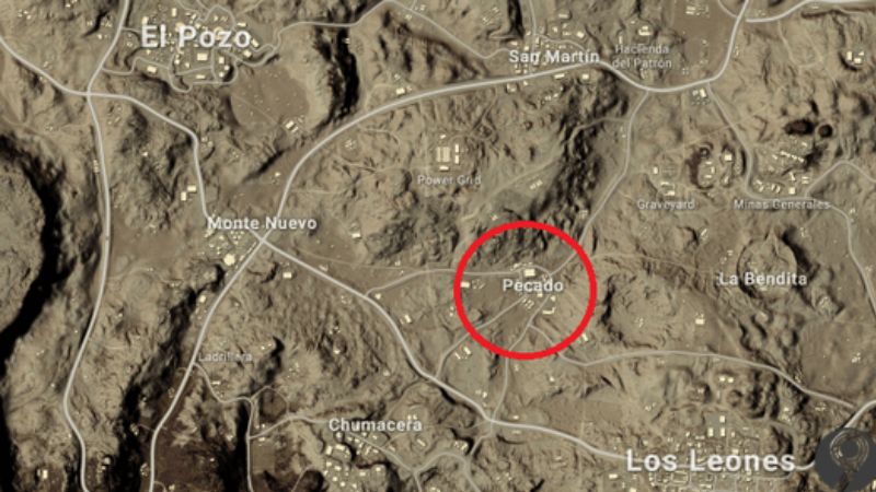 pecado Pecado - địa điểm loot đồ tại Miramar map