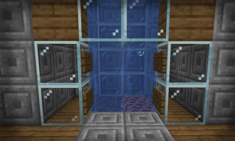 Quy trình xây dựng thang máy nước Minecraft