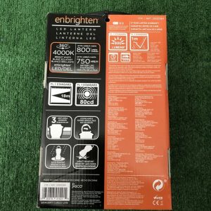 Đèn bão Enbrighten LED Camping/Emergency Lantern, USB, Batt Powered, 800 Lumen