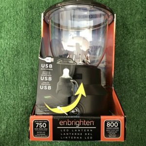 Đèn bão Enbrighten LED Camping/Emergency Lantern, USB, Batt Powered, 800 Lumen