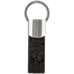 Móc chìa khóa cao cấp Montblanc Black Leather Westside Key Fob