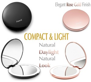 Káº¿t quáº£ hÃ¬nh áº£nh cho Fancii LED Lighted Travel Makeup Mirror, 1x/10x Magnification
