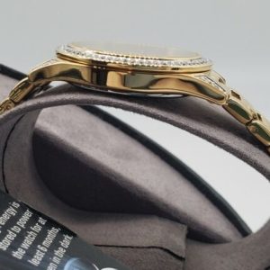 Đồng hồ đeo tay cho nữ Citizen Eco-drive Crystal Accent Gold Tone Watch