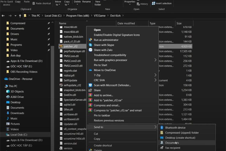 sao-chep-file-dot-kich-len-desktop Sao chép file Đột Kích lên desktop